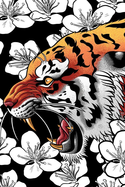 Tiger Tattoo Cherry Tree