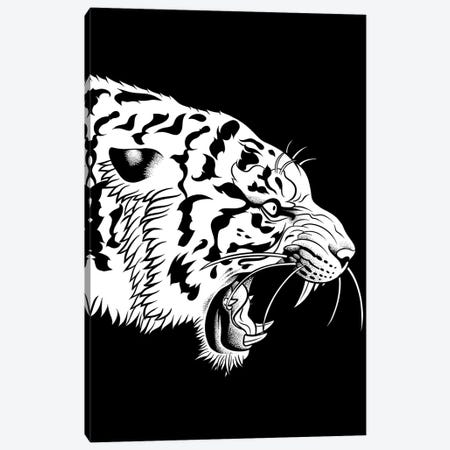 Angry Tiger With India Ink Canvas Print #APZ564} by Alberto Perez Art Print
