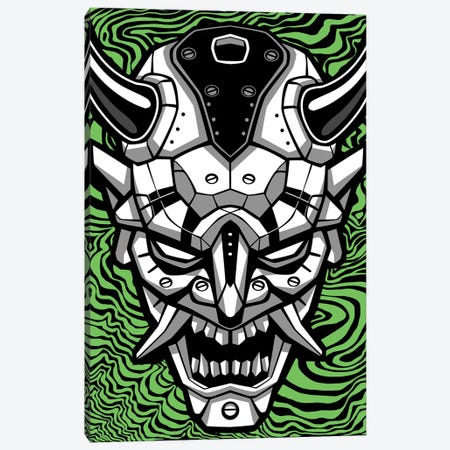 Samurai Demon Mask Canvas Print #APZ568} by Alberto Perez Canvas Artwork