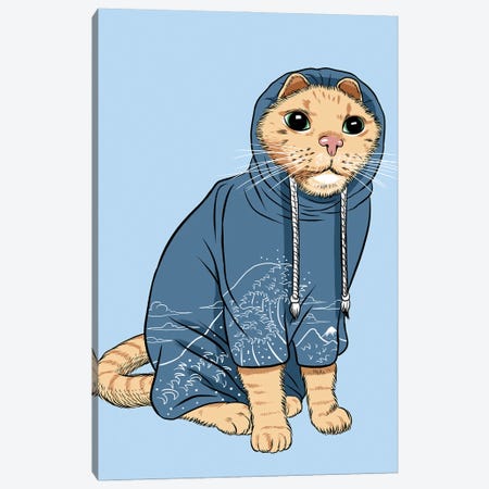 Cat With Tracksuit Canvas Print #APZ591} by Alberto Perez Canvas Print