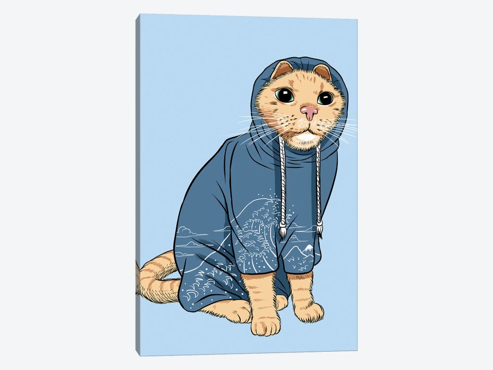 Cat With Tracksuit by Alberto Perez 1-piece Art Print