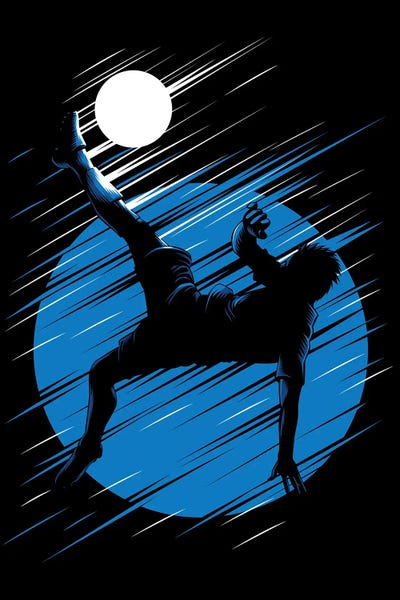 Kicking From Chilena by Alberto Perez canvas print