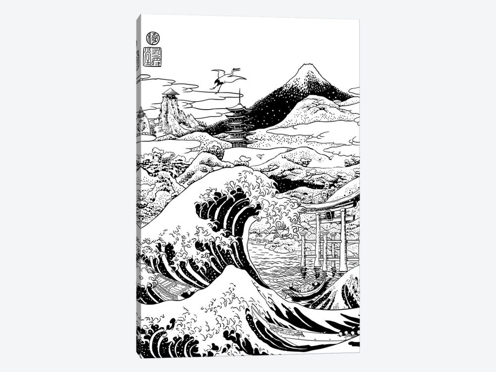 The Great Wave On Mount Fujiyama by Alberto Perez 1-piece Canvas Art