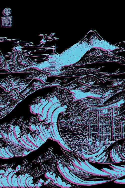 Great Japanese Wave On Mount Fuji