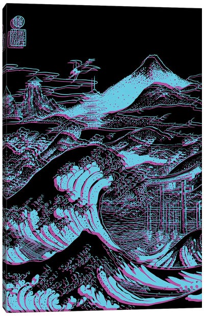 Great Japanese Wave On Mount Fuji Canvas Art Print - Alberto Perez