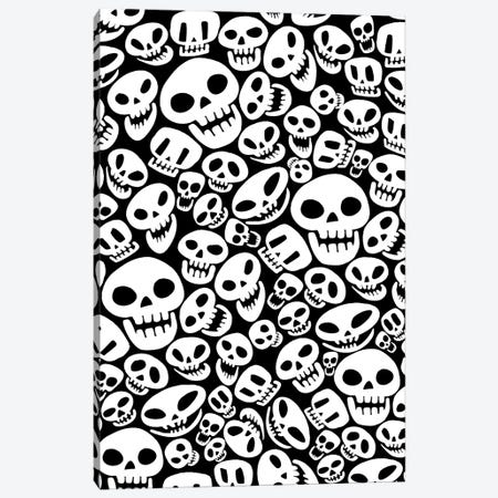 Funny Skulls Canvas Print #APZ614} by Alberto Perez Art Print