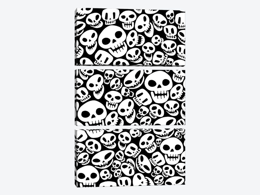 Funny Skulls by Alberto Perez 3-piece Canvas Artwork