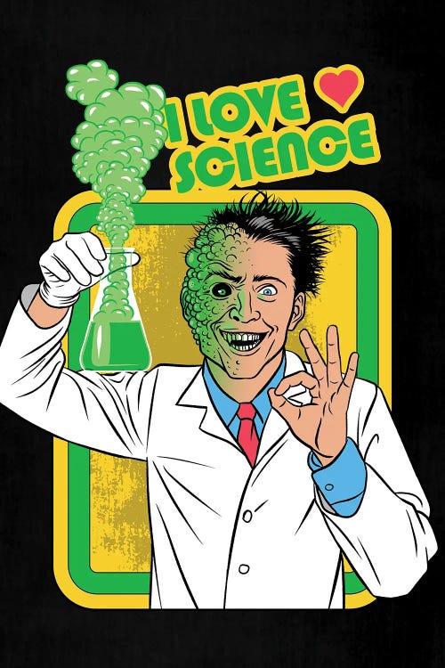I Love Science by Alberto Perez wall art