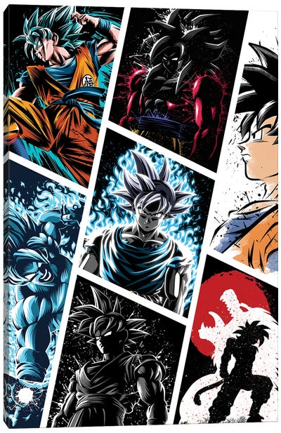 Transformations Canvas Art Print - Dragon Ball Z