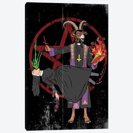 Satanic Exorcism Canvas Print #APZ630} by Alberto Perez Canvas Wall Art