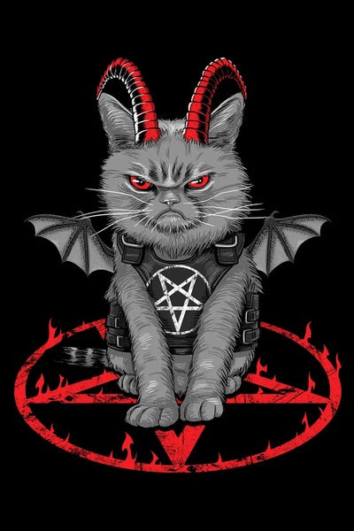 Alberto Perez: Satanic Cat by Alberto Perez