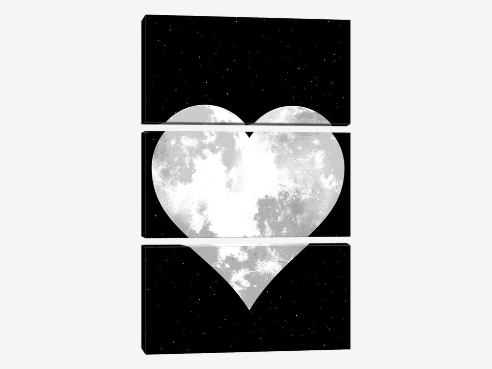 Heart Of The Moon by Alberto Perez 3-piece Canvas Wall Art