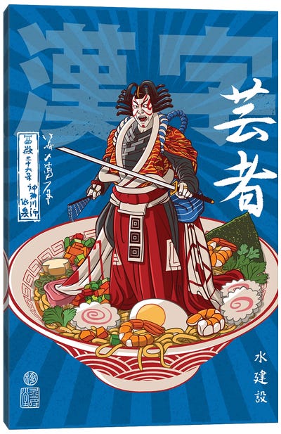 Ramen Kabuki Theater Canvas Art Print - Soup Art