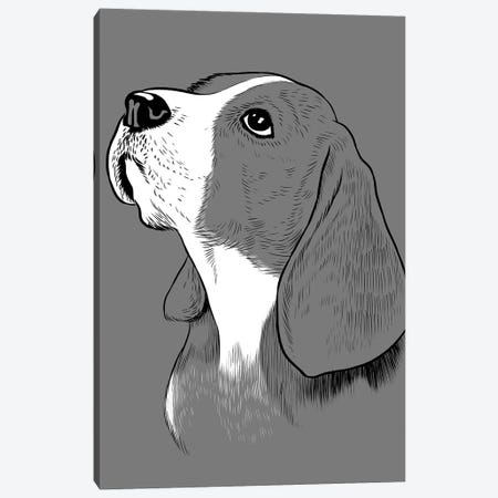 Adorable Beagle Dog Canvas Print #APZ653} by Alberto Perez Canvas Artwork