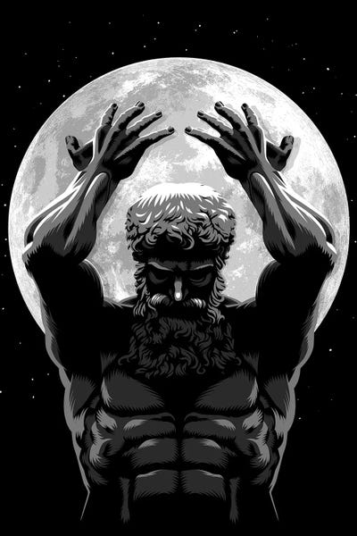 Alberto Perez: God Holding The Moon by Alberto Perez