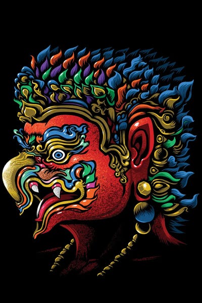 Alberto Perez: Thai God Garuda by Alberto Perez