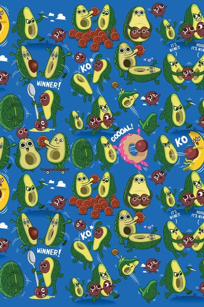 Alberto Perez: Funny Avocados In Action by Alberto Perez