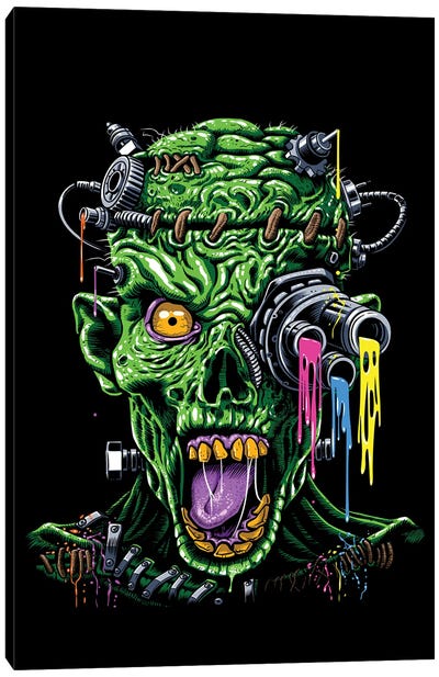 Futuristic Zombie Canvas Art Print - Alberto Perez