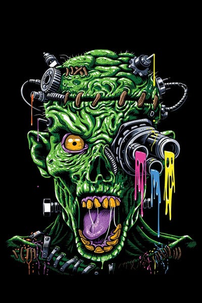 Alberto Perez: Futuristic Zombie by Alberto Perez