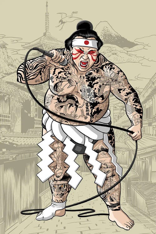 Yakuza Sumo Wrestler Singer