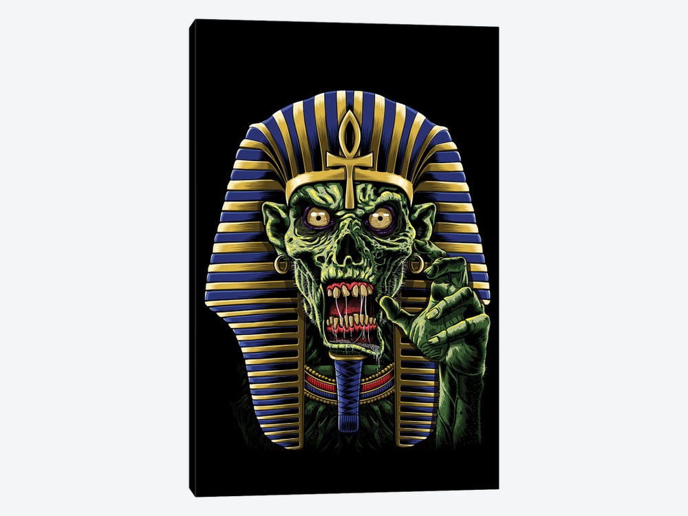 Zombie Egyptian Pharaoh Mummy by Alberto Perez 1-piece Art Print