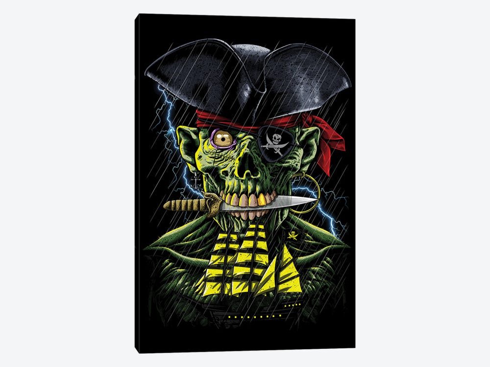 Zombie Pirate by Alberto Perez 1-piece Art Print