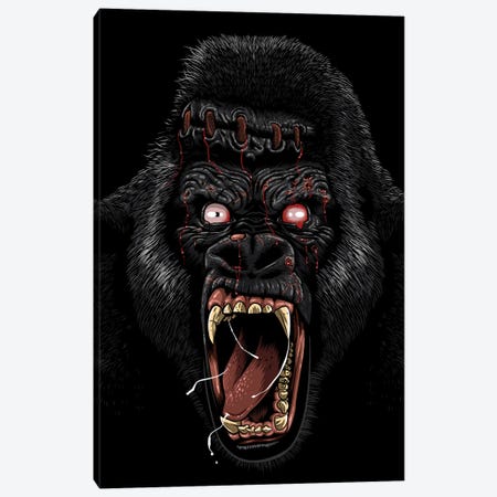 Zombie Gorilla Canvas Print #APZ682} by Alberto Perez Art Print