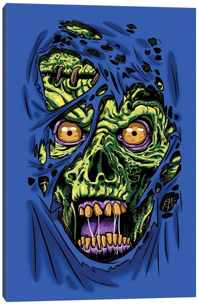 Zombie Through Your Clothes Canvas Art Print - Zombie Art