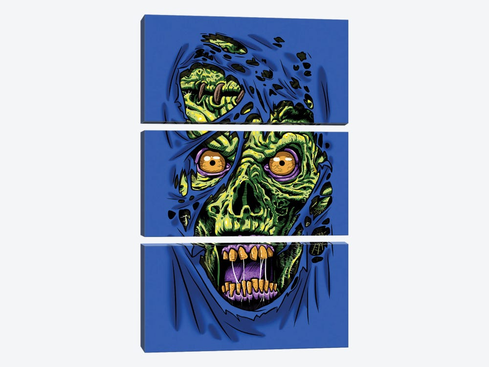 Zombie Through Your Clothes by Alberto Perez 3-piece Canvas Art