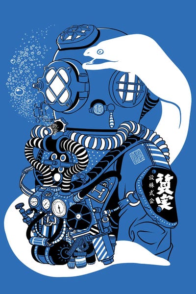 Alberto Perez: Steampunk Scuba Diving Suit by Alberto Perez