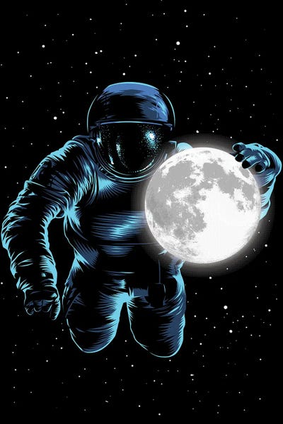 Alberto Perez: Astronaut Moon by Alberto Perez