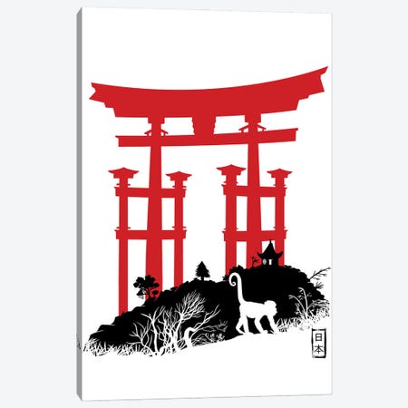 Red Torii In Japan Canvas Print #APZ702} by Alberto Perez Canvas Wall Art