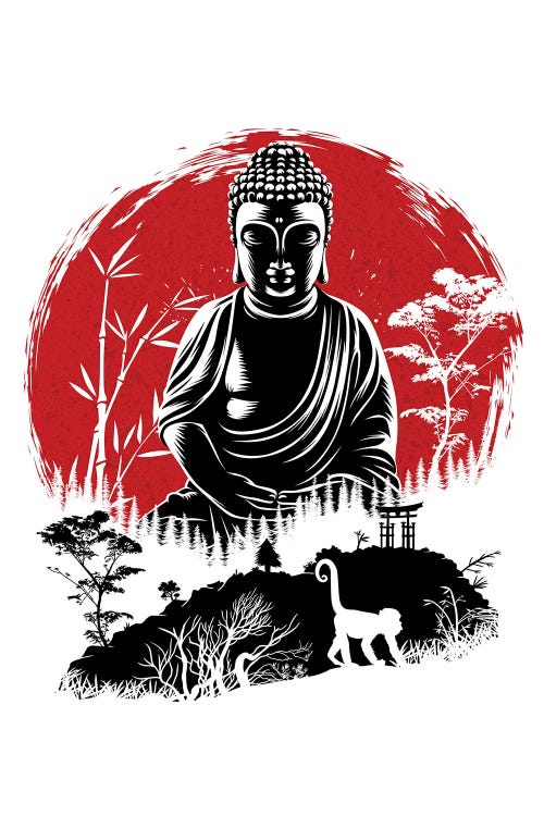 Buddha Under The Sun by Alberto Perez wall art