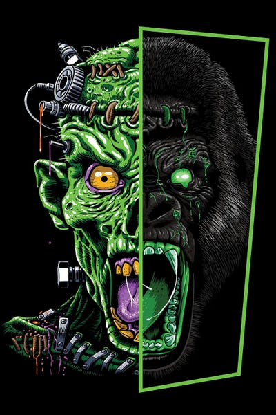 Alberto Perez: Zombie Vs Gorilla by Alberto Perez