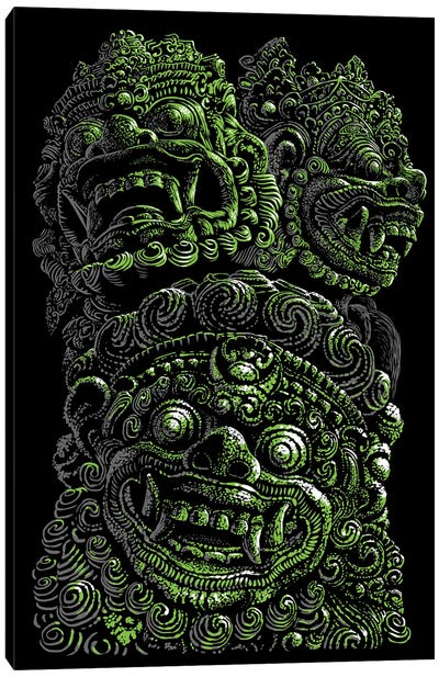 Mayan Statue Canvas Art Print - Alberto Perez