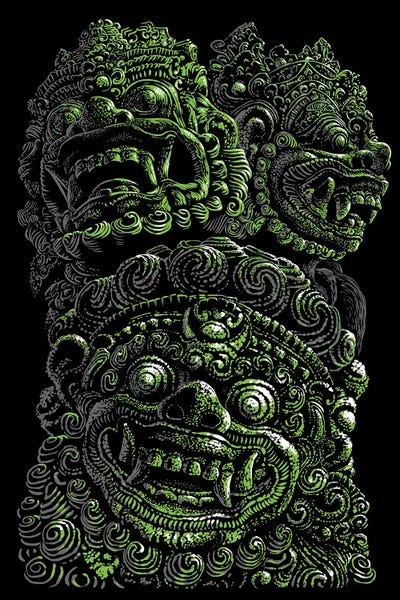 Alberto Perez: Mayan Statue by Alberto Perez