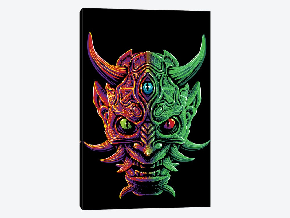 Demon With 3 Japanese Eyes by Alberto Perez 1-piece Canvas Art Print
