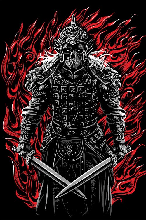 Mongolian Warrior by Alberto Perez wall art