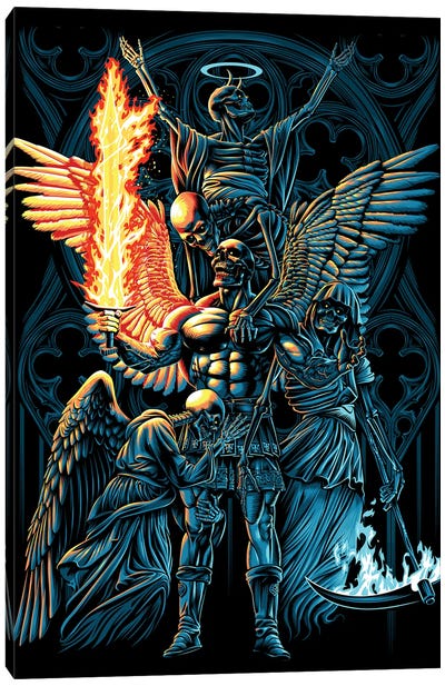 Archangel Canvas Art Print - Demon Art