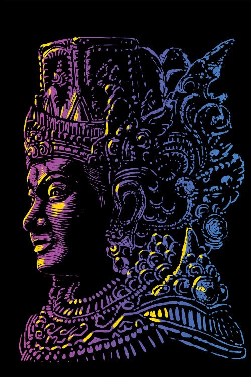 Retro Hindu God by Alberto Perez wall art