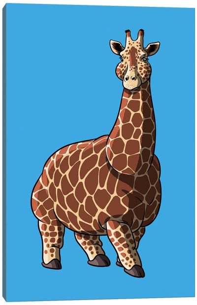 Fat Giraffe Canvas Art Print - Alberto Perez