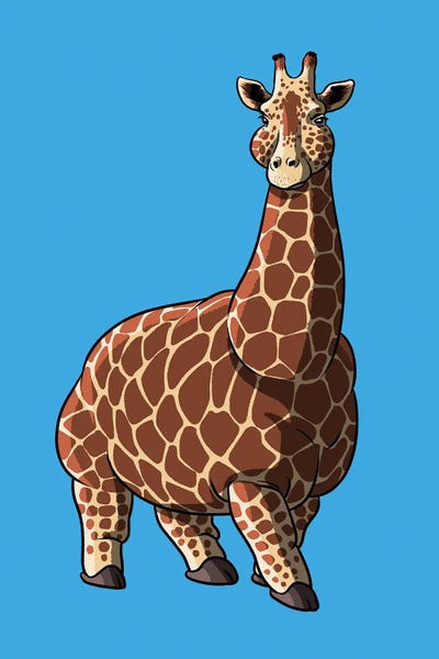 Alberto Perez: Fat Giraffe by Alberto Perez