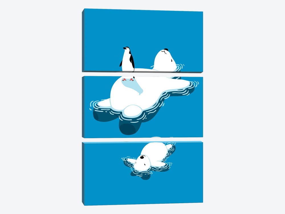 Family Polar Bear by Alberto Perez 3-piece Art Print