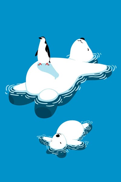 Alberto Perez: Family Polar Bear by Alberto Perez