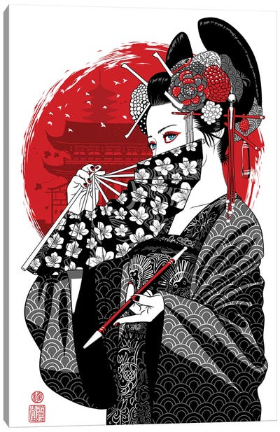 Maiko Canvas Art Print - Geisha
