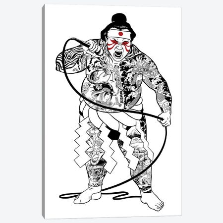 Japanese Sumo Singer Canvas Print #APZ798} by Alberto Perez Canvas Print