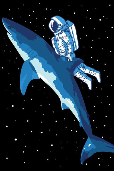 Alberto Perez: Great Shark Astronaut by Alberto Perez