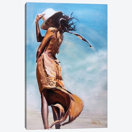 Jesi's Hat Canvas Print #ARE17} by Antoine Renault Canvas Artwork