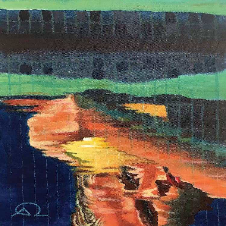 Poolside I by Antoine Renault wall art