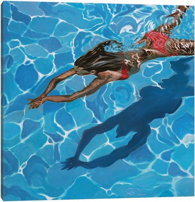 Rouge Canvas Art Print - Swimming Art